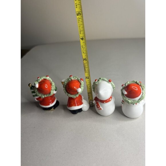 NAPCO Bone China Christmas Snowman Santa Vintage Spaghetti 1960’s Lot 4 - Picture 10 of 12